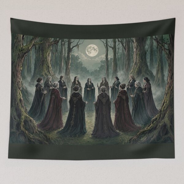Item preview, Witches' Coven Under the Full Moon designed and sold by Roberta Calabrese.