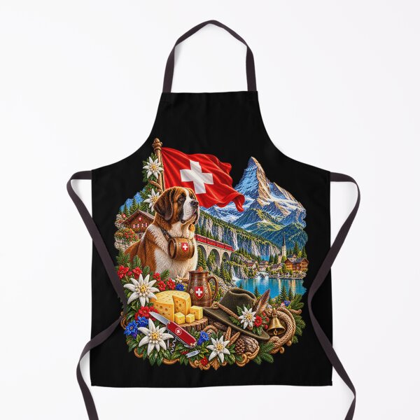 Item preview, Swiss Alpine Heritage – St. Bernard & Swiss Knife designed and sold by TroviTutto.