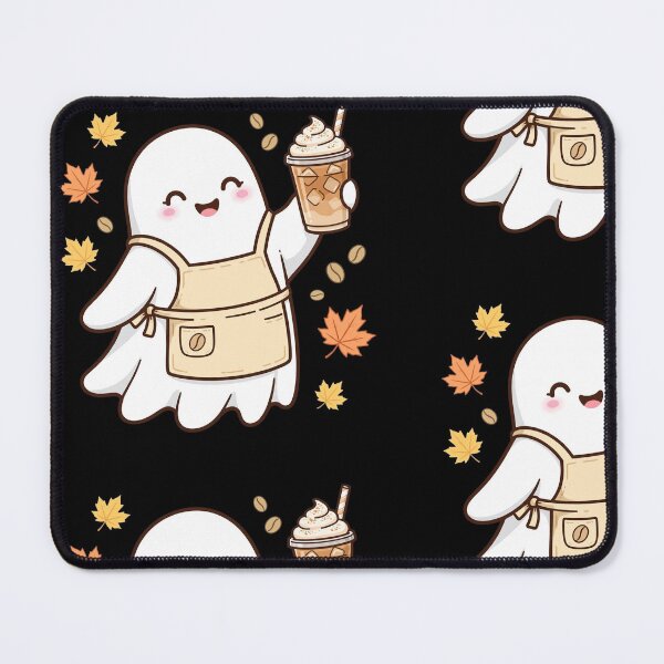 Item preview, Cute Ghost Barista Iced Pumpkin Spice Latte - Autumn designed and sold by Aisha Reda.