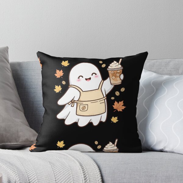 Item preview, Cute Ghost Barista Iced Pumpkin Spice Latte - Autumn designed and sold by Aisha Reda.