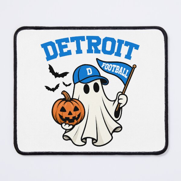 Item preview, Ghost Holding Pumpkin Detroit L.io.n.s Halloween Inspired designed and sold by ChrisNikolaus.