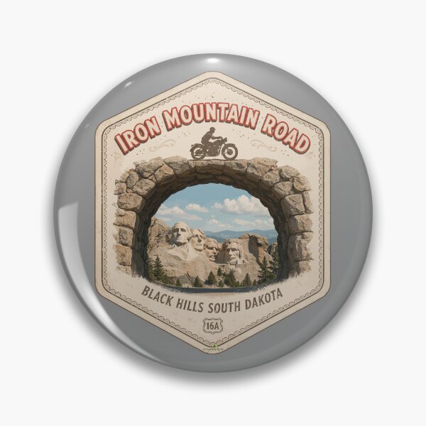 Item preview, Iron Mountain Road South Dakota USA Sticker T-Shirt 10 designed and sold by OuterShellUK.