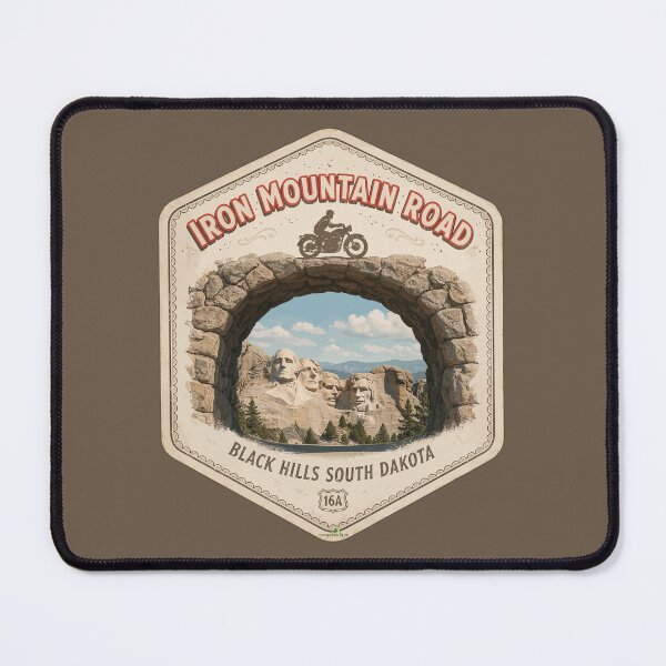 Item preview, Iron Mountain Road South Dakota USA Sticker T-Shirt 10 designed and sold by OuterShellUK.