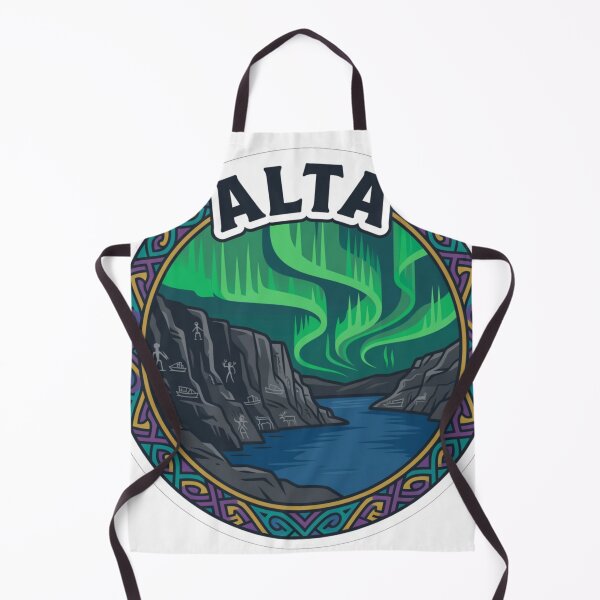 Item preview, Alta Norway Sticker designed and sold by Imaginarium of Chaos falcon88 .