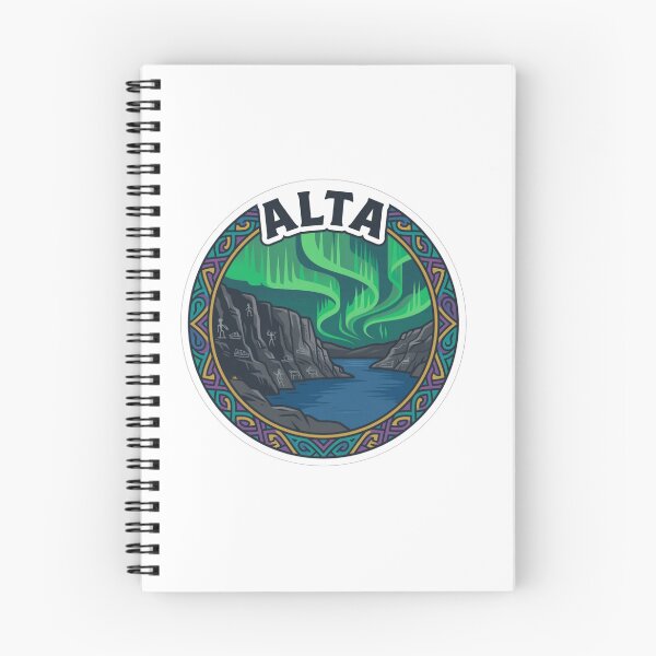 Item preview, Alta Norway Sticker designed and sold by Imaginarium of Chaos falcon88 .