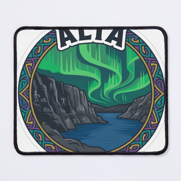 Item preview, Alta Norway Sticker designed and sold by Imaginarium of Chaos falcon88 .