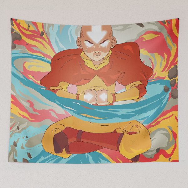 Item preview, Aang with Elemental Powers designed and sold by IdeallArts.
