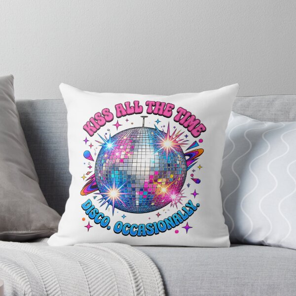 Item preview, Retro Disco Ball Inspired Design Featuring 'Kiss All The Time, Disco Occasionally' Quote for Music and Dance Fans designed and sold by amirmintz.