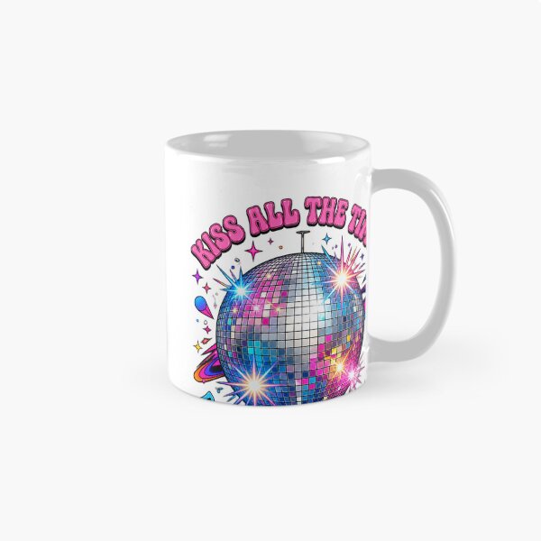 Item preview, Retro Disco Ball Inspired Design Featuring 'Kiss All The Time, Disco Occasionally' Quote for Music and Dance Fans designed and sold by amirmintz.