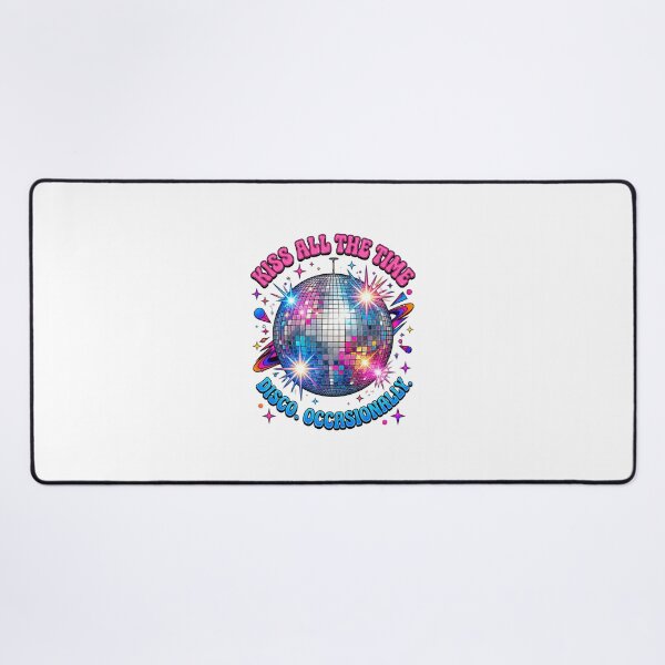 Item preview, Retro Disco Ball Inspired Design Featuring 'Kiss All The Time, Disco Occasionally' Quote for Music and Dance Fans designed and sold by amirmintz.