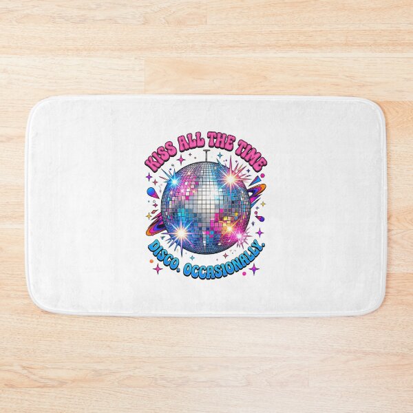 Item preview, Retro Disco Ball Inspired Design Featuring 'Kiss All The Time, Disco Occasionally' Quote for Music and Dance Fans designed and sold by amirmintz.