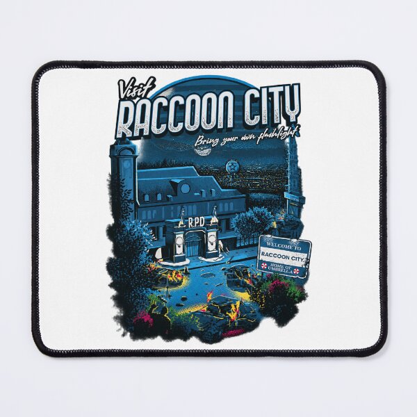 Item preview, Visit Raccoon City Vintage Style Travel Poster Design designed and sold by ANUP DAS.
