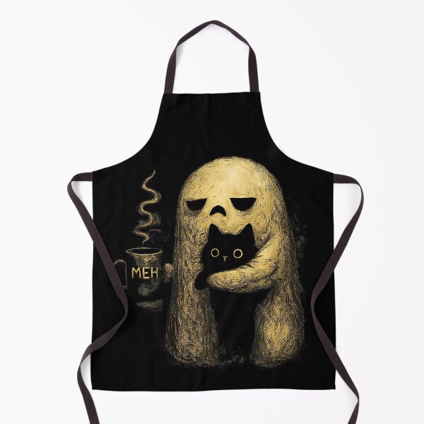 Item preview, Meh Ghost Cat Black Cat Coffee Halloween designed and sold by cruddenstroud23.