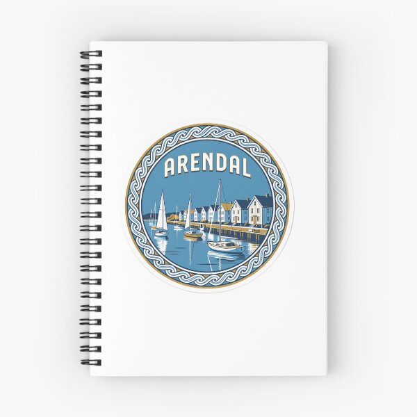 Item preview, Arendal Harbor Norway Sticker designed and sold by Imaginarium of Chaos falcon88 .