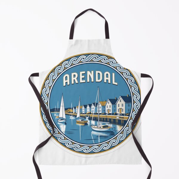 Item preview, Arendal Harbor Norway Sticker designed and sold by Imaginarium of Chaos falcon88 .