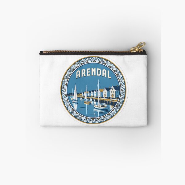 Item preview, Arendal Harbor Norway Sticker designed and sold by Imaginarium of Chaos falcon88 .