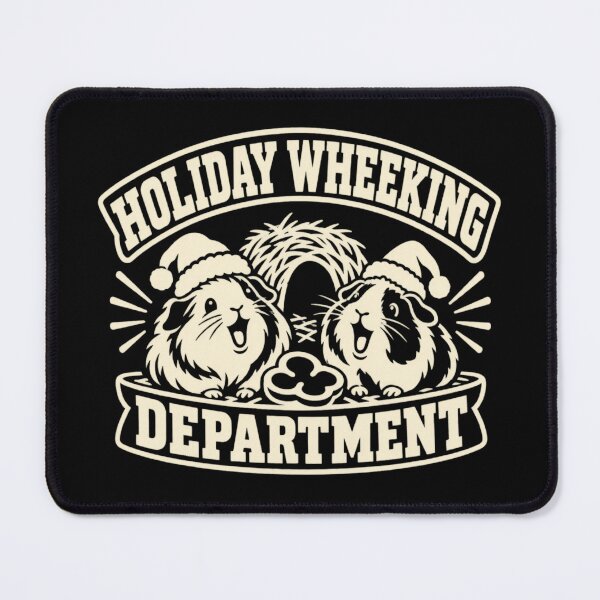 Item preview, Holiday Wheeking Department Cavy Owner Christmas Humor designed and sold by DreamLayerStudio.