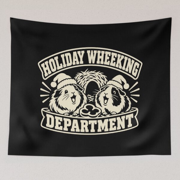 Item preview, Holiday Wheeking Department Cavy Owner Christmas Humor designed and sold by DreamLayerStudio.