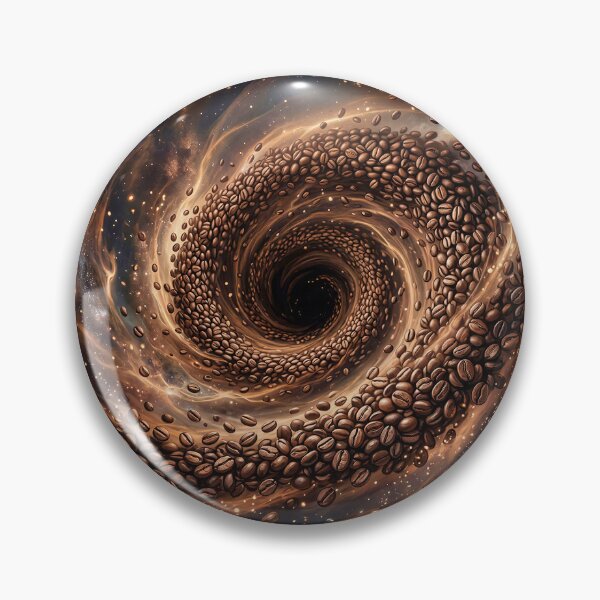 Item preview, Cosmic Caffeine Swirl - Coffee Black Hole Spiral Art designed and sold by Marcu Ioachim.