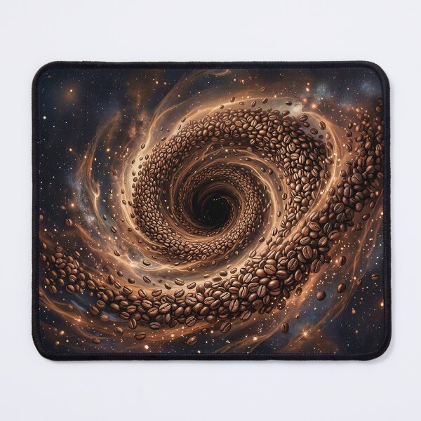 Item preview, Cosmic Caffeine Swirl - Coffee Black Hole Spiral Art designed and sold by Marcu Ioachim.