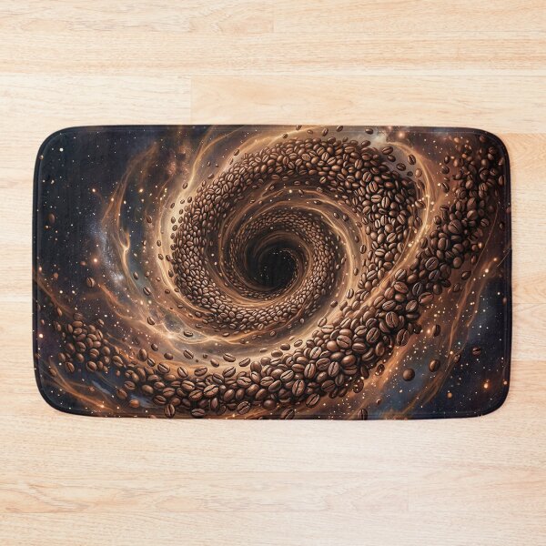 Item preview, Cosmic Caffeine Swirl - Coffee Black Hole Spiral Art designed and sold by Marcu Ioachim.
