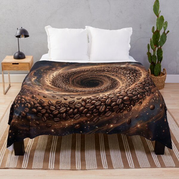 Item preview, Cosmic Caffeine Swirl - Coffee Black Hole Spiral Art designed and sold by Marcu Ioachim.