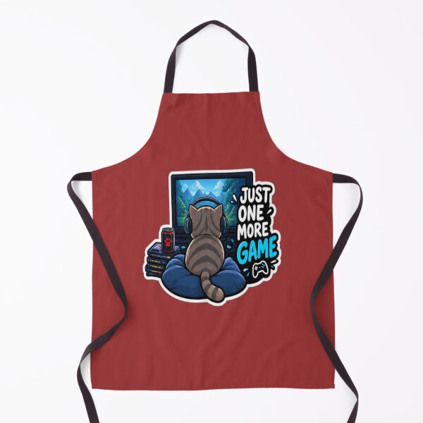 Item preview, Just One More Game Gamer Cat designed and sold by Artbysarmina.