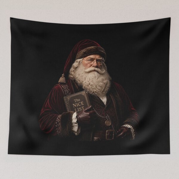 Item preview, Dark Academia Vintage Santa Claus Graphic designed and sold by LazyDayzCo.
