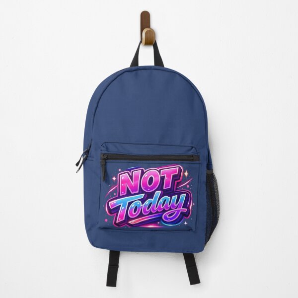 Item preview, Not Today – Neon Bold Typography designed and sold by Dew Drop Designs.