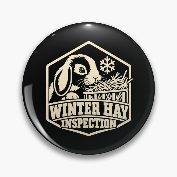 Item preview, Winter Hay Inspection House Rabbit Humor designed and sold by DreamLayerStudio.