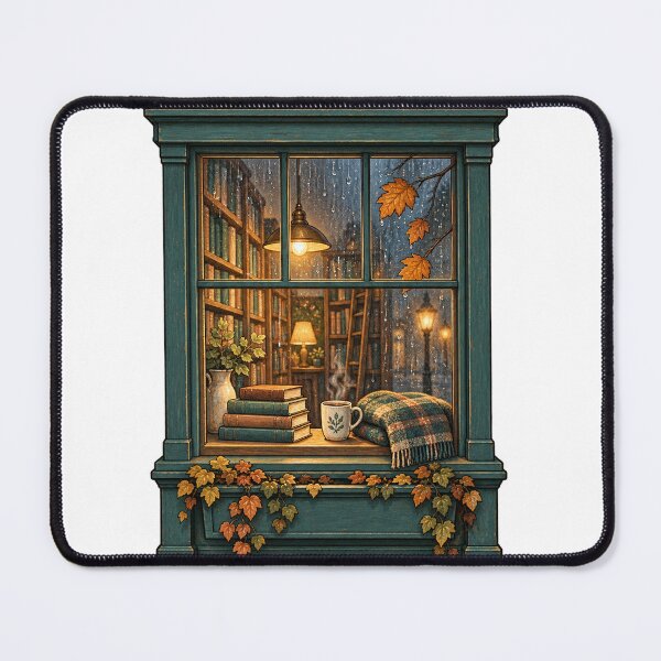Item preview, Rainy Bookshop Window designed and sold by SAS-Designer.