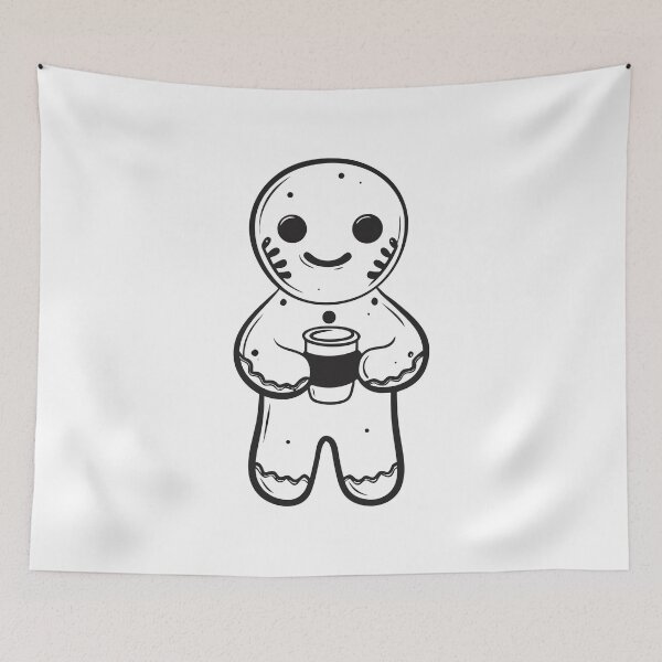 Item preview, Gingerbread with Coffee Christmas Funny Gift 2 designed and sold by OneLine Studio.