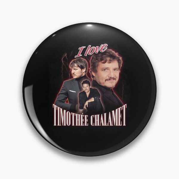 Item preview,  I Love Timothee Chalamet Pedro Pascal Cursed Fan Collage designed and sold by dsbargaincave.