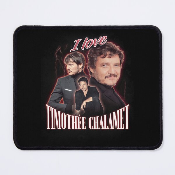 Item preview, I Love Timothee Chalamet Pedro Pascal Cursed Fan Collage designed and sold by dsbargaincave.
