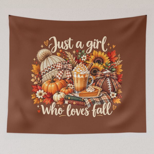 Item preview, Just a Girl Who Loves Fall, Cozy Autumn Vibes, Pumpkin Spice Season, Fall Lover Gift designed and sold by Quiajia.