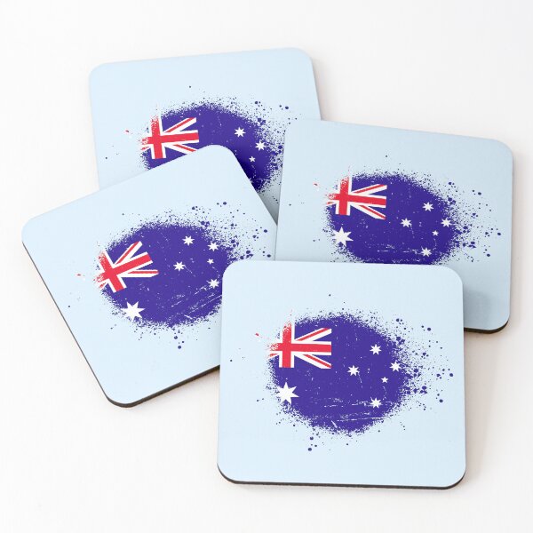 Item preview, Australia Flag Spray Paint Splatter Style designed and sold by DelfDesign.