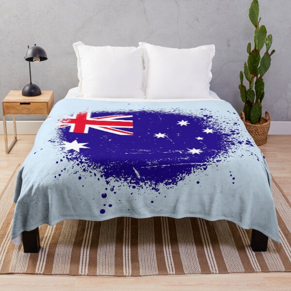 Item preview, Australia Flag Spray Paint Splatter Style designed and sold by DelfDesign.