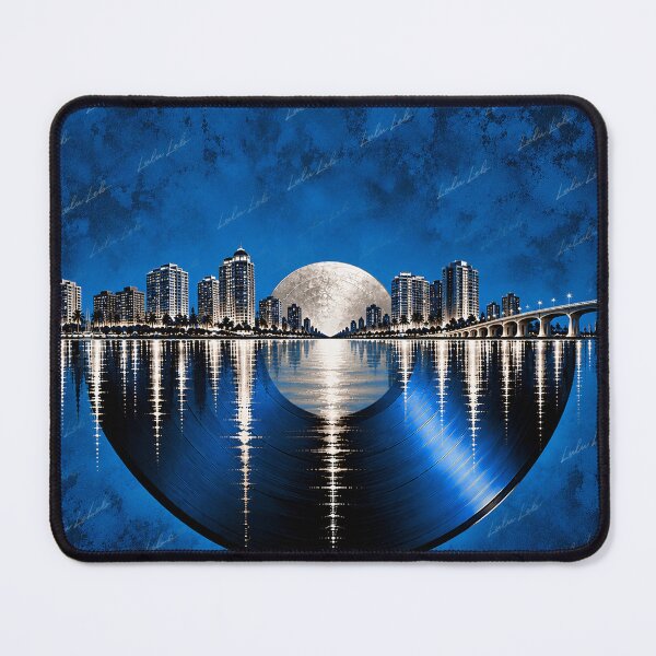 Item preview, Sarasota Florida in Blue and Silver - Endless Vinyl designed and sold by LuluLeb.