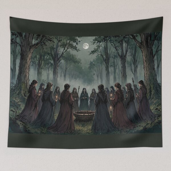 Item preview, Witches' Coven Under the Full Moon designed and sold by Roberta Calabrese.