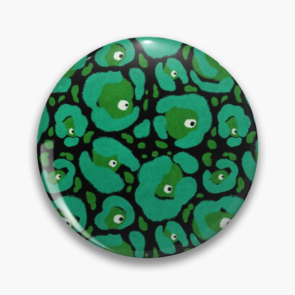 Item preview, Green Spooky Halloween Leopard Print Side Eye designed and sold by inkcapillo .