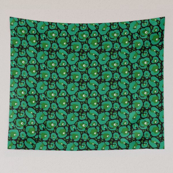 Item preview, Green Spooky Halloween Leopard Print Side Eye designed and sold by inkcapillo .