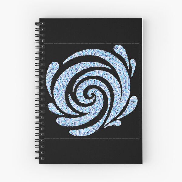 Item preview, Blue Floral Mosaic Spiral – Whimsical Swirl Pattern - Product 0004 designed and sold by simplycolours.