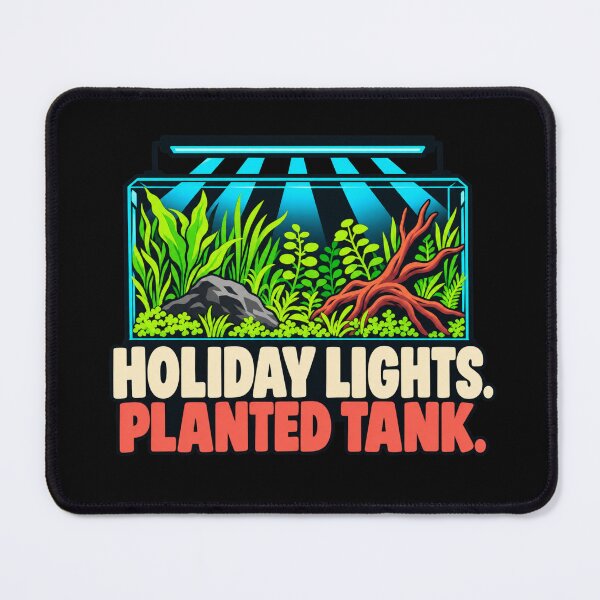 Item preview, Holiday Lights Planted Tank Aquascaping Christmas Badge designed and sold by DreamLayerStudio.