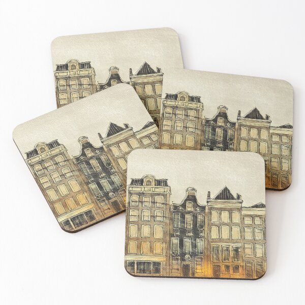 Item preview, Illustration of Amsterdam gabled houses designed and sold by Photopat.