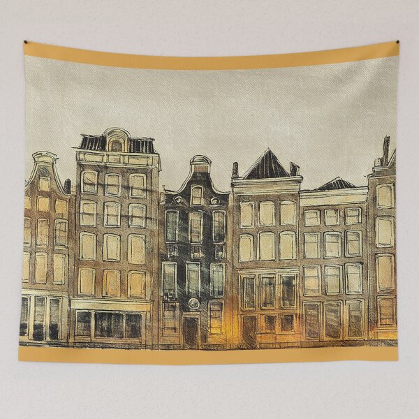 Item preview, Illustration of Amsterdam gabled houses designed and sold by Photopat.