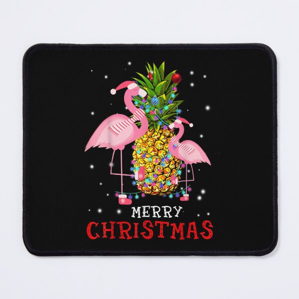 Item preview, Merry Christmas Flamingo Pineapple Tropical Holiday designed and sold by WilfRedokry-21.