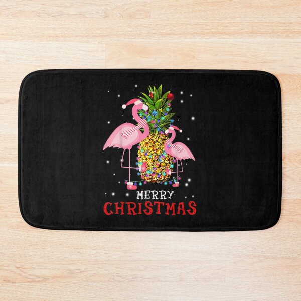 Item preview, Merry Christmas Flamingo Pineapple Tropical Holiday designed and sold by WilfRedokry-21.