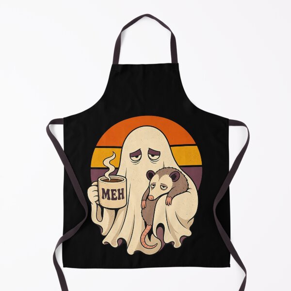 Item preview, Meh Ghost Possum Coffee Retro Halloween designed and sold by jerrimisty889.