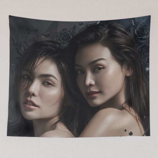 Item preview, EngLot Black Roses Thai GL Series Actress Lgbtq+ Comic Book Art Home Wall Decor Print Poster Pride TV Series Movie Music designed and sold by Mind Space.