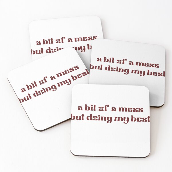 Item preview, A Bit Of A Mess But Doing My Best designed and sold by VibeoCanvasShop.